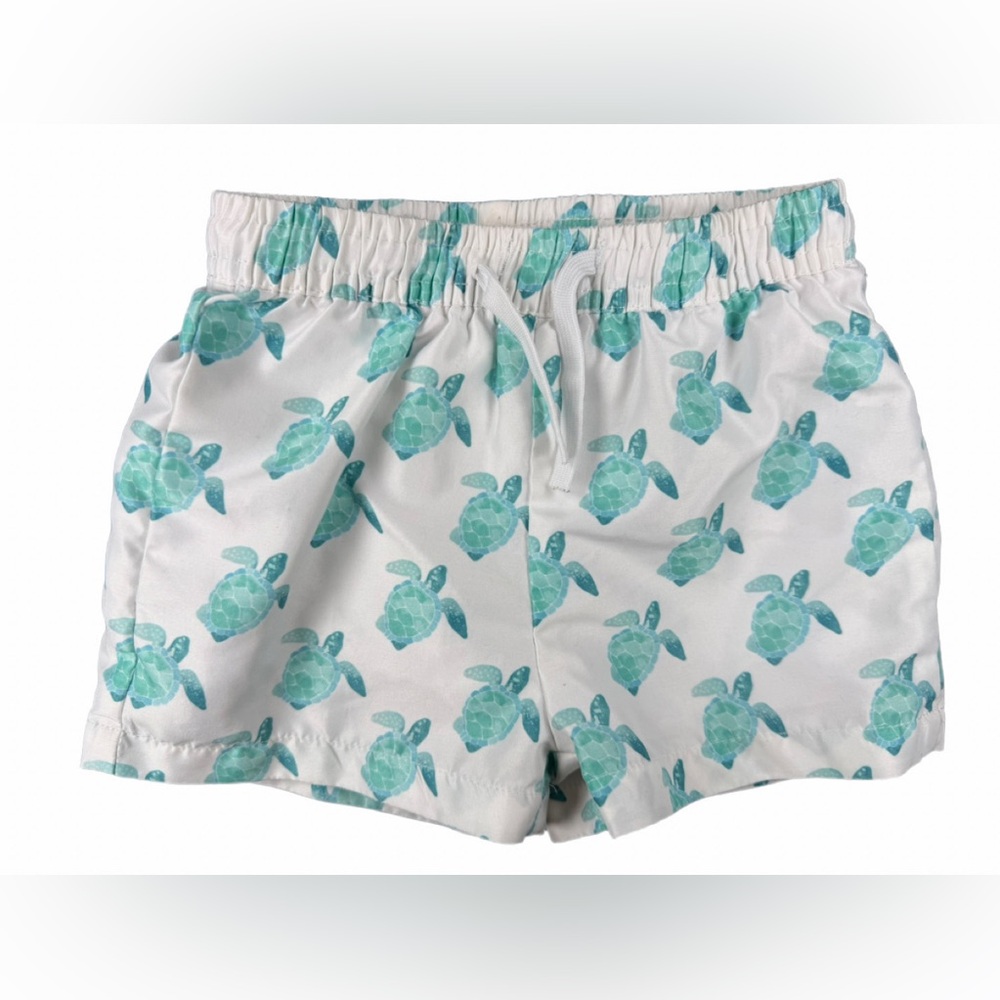 THE OAKS APPAREL Baby Boy Turtle Print Swim Trunks - 24M